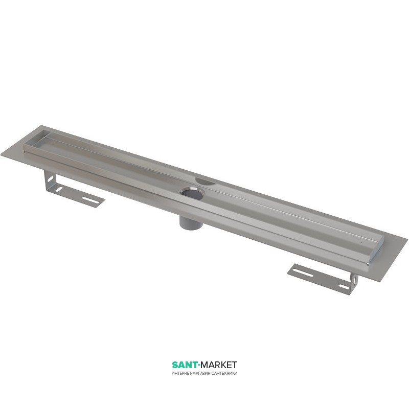 Жолоб водостічний AlcaPlast прямий випуск без затвора з порогами APZ2001-1150