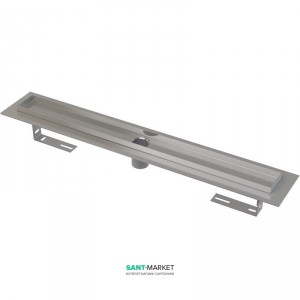 Жолоб водостічний AlcaPlast прямий випуск без затвора з порогами APZ2001-1150