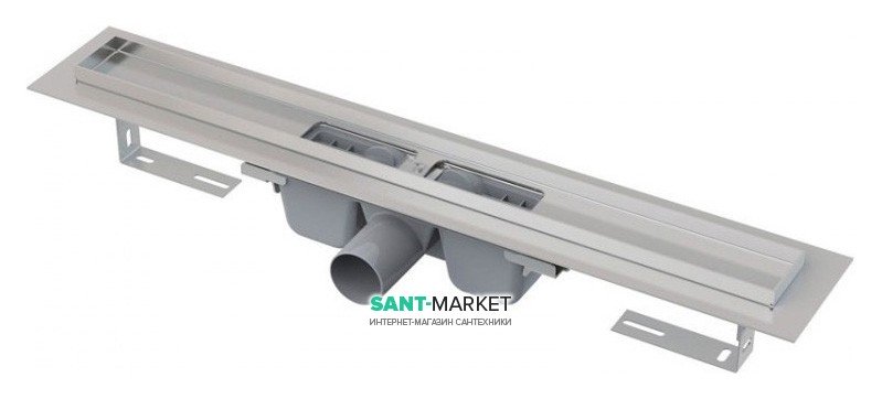 Жолоб водостічний AlcaPlast з сифоном і опорами комбінований затвор APZ1-1150