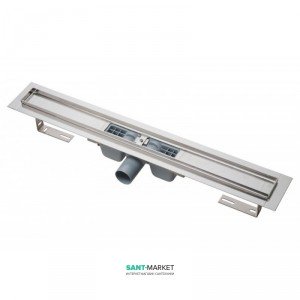 Желоб водосточный AlcaPlast с сифоном и опорами комбинированный затвор APZ1-300