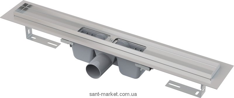 Желоб водосточный AlcaPlast с сифоном и опорами без решетки APZ101-300