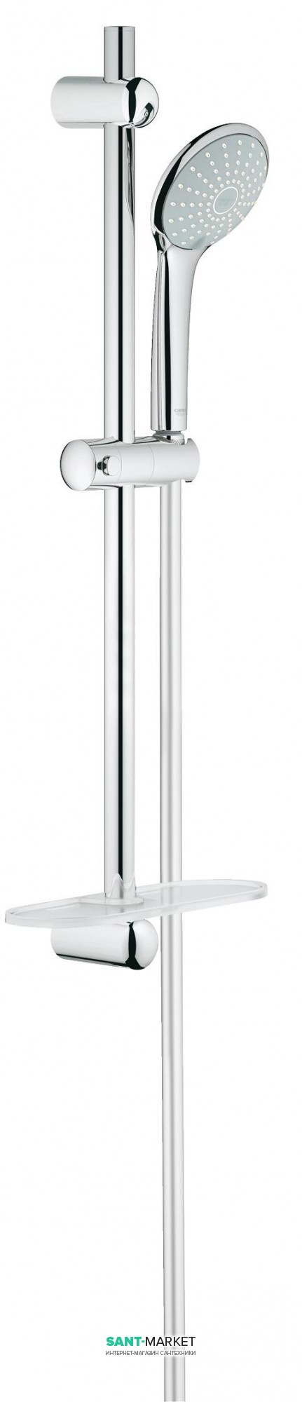 Душевой гарнитур со штангой Grohe коллекция Euphoria с мыльницей хром 27230001