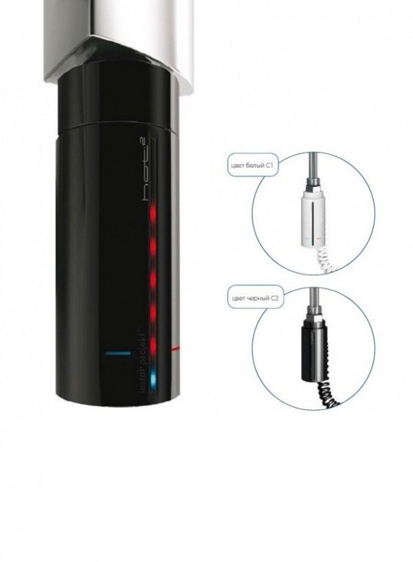 Тен для сушки для рушників Instal Projekt 600 W чорний HOTS-06C2