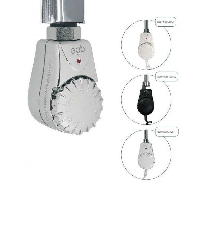 Тен для сушки для рушників Instal Projekt 300 W хром EGB-03C03