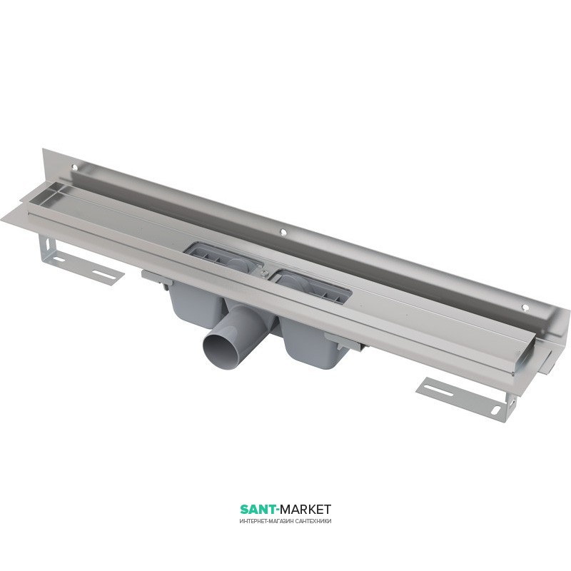 Жолоб водостічний AlcaPlast бічній випуск комбінований затвор регульована висота APZ4-850