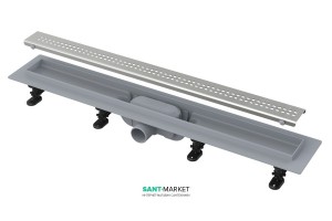 Желоб водосточный AlcaPlast боковой выпуск комбинированный затвор регулируемая высота APZ9-950