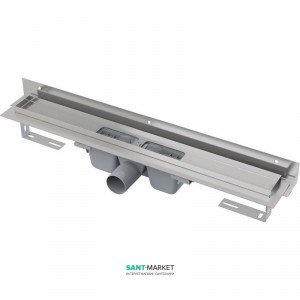 Жолоб водостічний AlcaPlast бічній випуск комбінований затвор регульована висота APZ4-750