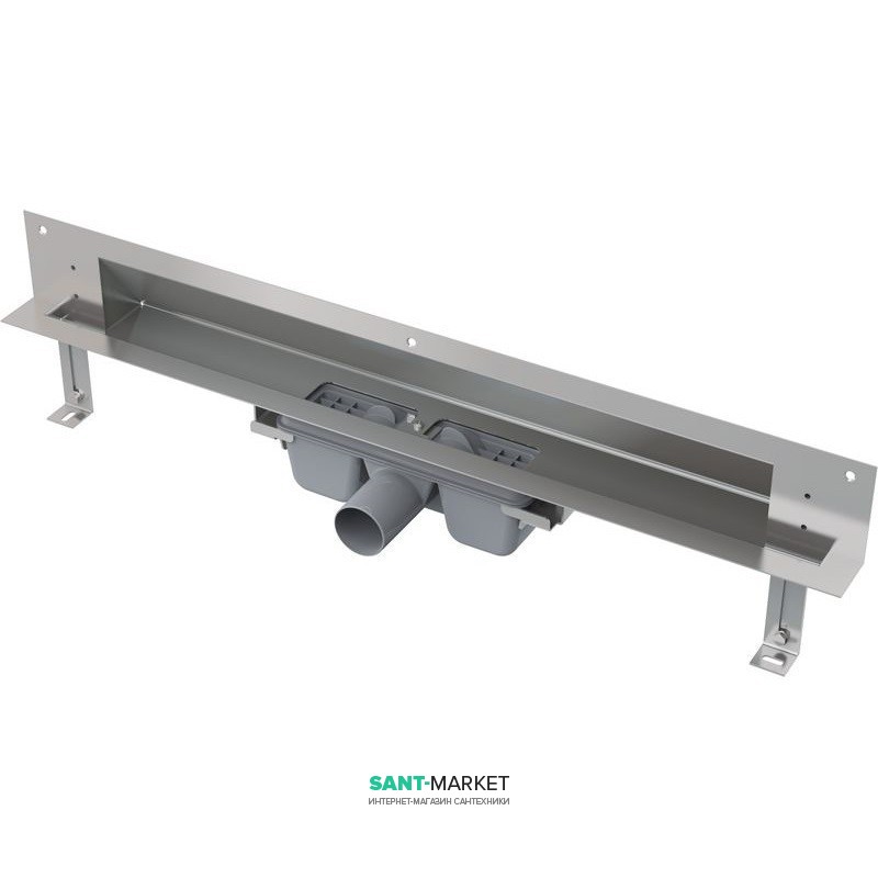 Желоб водосточный AlcaPlast боковой выпуск комбинированный затвор APZ5-SPA-Shade-950