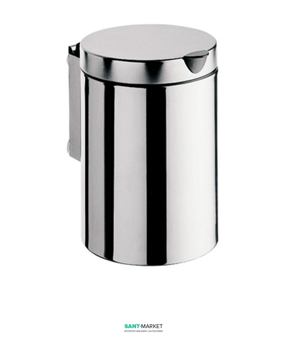 Ведро для мусора Emco System 2 24.7х16.6х21 с крышкой хром 3553 001 00