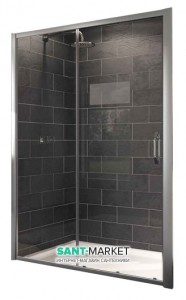 Душові двері в нішу Huppe Х1 скляна розсувна 120х190 140402.069.321