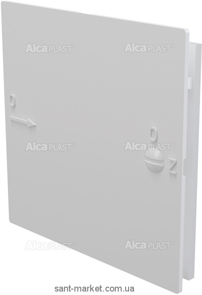 AlcaPlast Дверцята для ванної під плитку 150x150 біла AVD001