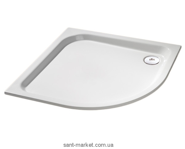 Душовий піддон чверть кола Huppe Verano 100х100х8 з формування панеллю білий 235032.055