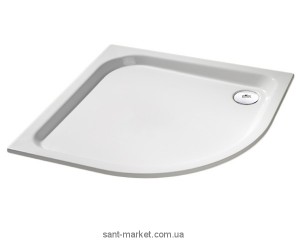 Душовий піддон чверть кола Huppe Verano 80х80х8 з формування панеллю білий 235030.055