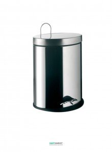 Ведро для мусора Emco System 2 30х23.6х23 с крышкой хром 3553 000 04