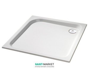 Душовий піддон квадратний Huppe Verano 90х90х8 з формування панеллю білий 235011.055
