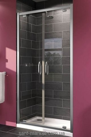 Душові двері в нішу Huppe Х1 скляна орні 80х190 140903.069.321