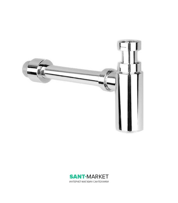Сифон для умивальника Sanit декоративний хром 31.017.00.0000