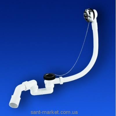  Сифон для ванны Sanit с цепочкой  хром 35.038.00.S000