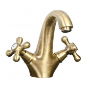 Змішувач для раковини з донним клапаном з Сваровскі Fiore Margot-Sky бронза 01062301 Old Bronze