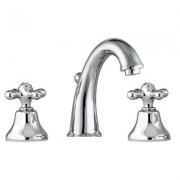 Смеситель для раковины двухвентильный с донным клапаном Fiore Margot-Sky хром 01062800 Chrome