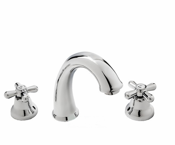 Смеситель для раковины двухвентильный с донным клапаном Fiore Margot хром 26062800 Chrome