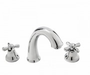 Змішувач для раковини двухвентильний з донним клапаном Fiore Margot хром 26062800 Chrome