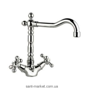 Смеситель для кухни Fiore Margot-Sky двухвентильный ретростиль бронза 01062501 Old Bronze