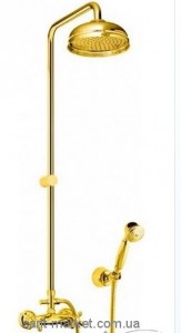 Fiore Margot Душевая колонна с ручным и верхним душем 26061490 Gold