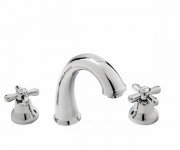 Смеситель для раковины двухвентильный с донным клапаном Fiore Margot хром 26062800 Chrome