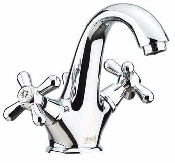 Змішувач для раковини двухвентильний з донним клапаном Fiore колекція Margot хром 26062301 Chrome