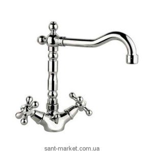 Змішувач для кухні Fiore Margot-Sky двухвентильний ретростиль бронза 01062501 Old Bronze