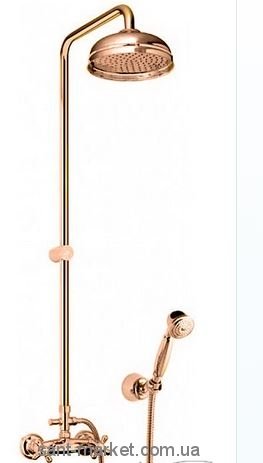 Fiore Margot Душевая колонна с ручным и верхним душем 26061490 Old Bronze