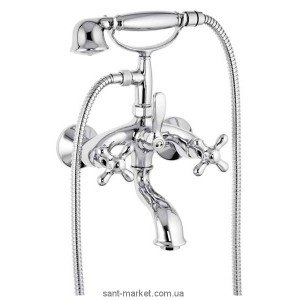 Смеситель двухвентильный для ванны с душем Fiore коллекция Margot хром 26061000