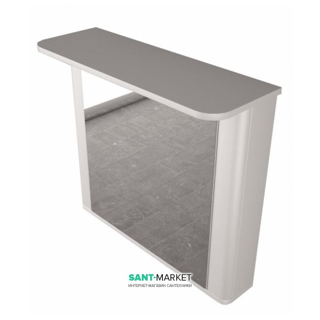 Дзеркальна шафа Буль-Буль Carla 760x270x700 з діодним підсвічуванням білий ШЗ-Carla Б