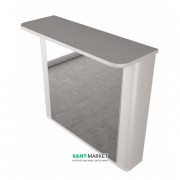 Зеркальный шкаф Буль-Буль Carla 760x270x700 с диодной подсветкой белый ШЗ-Carla Б