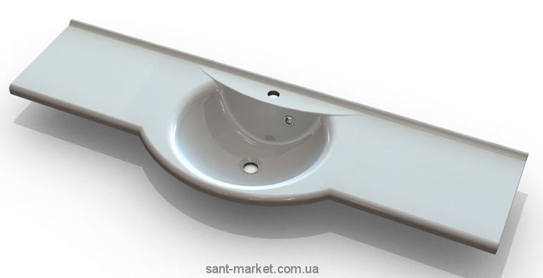 Раковина для ванной подвесная умывальник-столешница Marmite коллекция Anna белая 01124121103