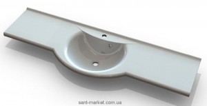 Раковина для ванної підвісна умивальник-стільниця Marmite колекція Anna біла 01124121103