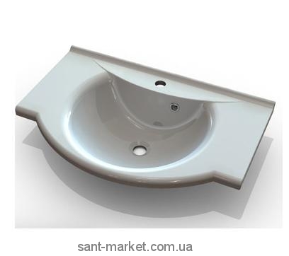 Раковина для ванної підвісна умивальник-стільниця Marmite колекція Anna біла 01124081103