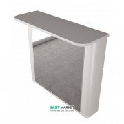 Дзеркальна шафа Буль-Буль Carla 760x270x700 з діодним підсвічуванням білий ШЗ-Carla Б