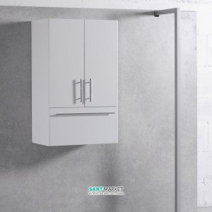 Шафка підвісна над пральною машиною реверсивний Буль-Буль SCLM 600х396х1000 мм білий SCLM (ПНС)