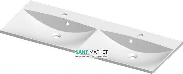 Раковина для ванної підвісна подвійна Marmite колекція Amelia біла 12127121103