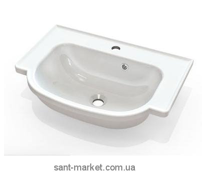 Раковина для ванной подвесная умывальник-столешница Marmite коллекция Alva белая 3006101