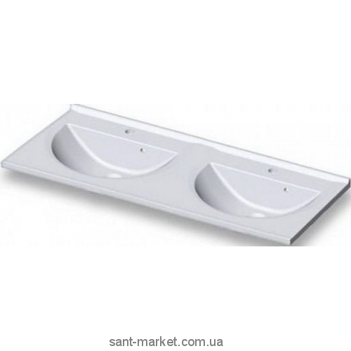 Раковина для ванной подвесная двойная Marmite коллекция Bianca белая 01101154203