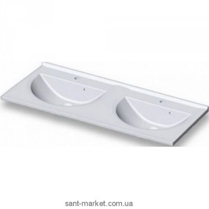 Раковина для ванної підвісна подвійна Marmite колекція Bianca біла 01101154203
