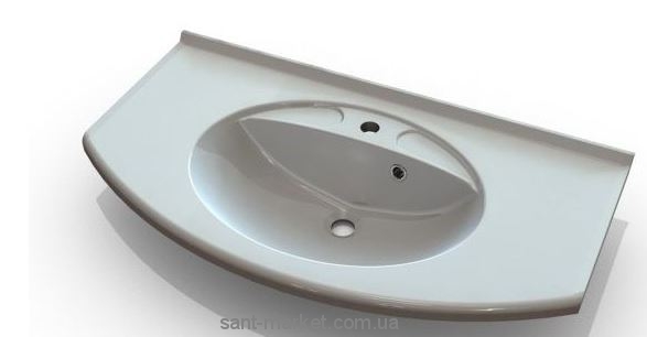 Раковина для ванной подвесная умывальник-столешница Marmite коллекция Doris белая 01172091103