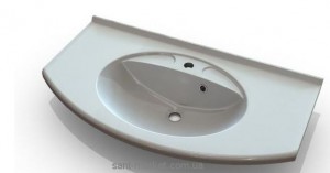 Раковина для ванної підвісна умивальник-стільниця Marmite колекція Doris біла 01172091103