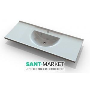 Раковина для ванної підвісна умивальник-стільниця Marmite колекція Bianca біла 01101121103