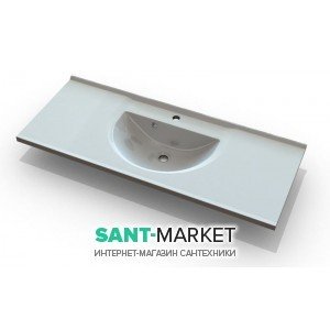 Раковина для ванної підвісна умивальник-стільниця Marmite колекція Bianca біла 01101161103