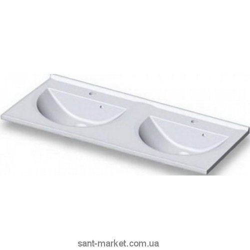 Раковина для ванної підвісна подвійна Marmite колекція Bianca біла 01101164203