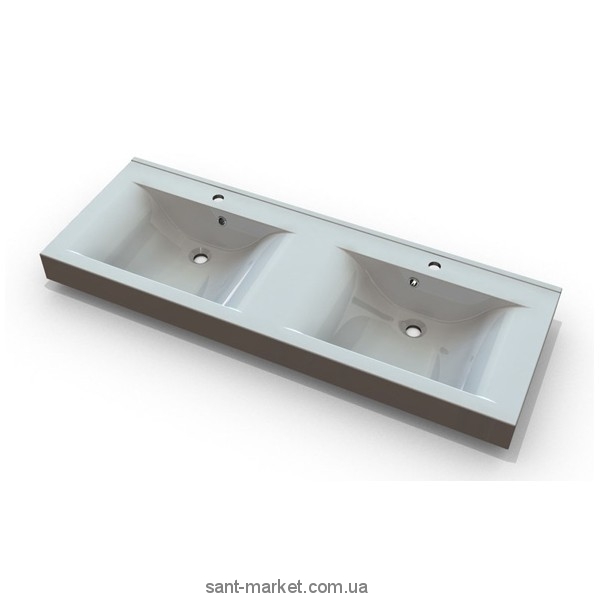 Раковина для ванной подвесная двойная Marmite коллекция Ellen белая 01019144203